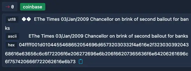 Bitcoin Genesis Block